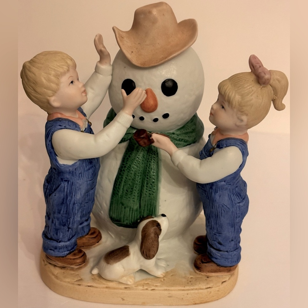Denim Days Danny & Debbie “Our Snowman” #1508 By HOMCO 1985